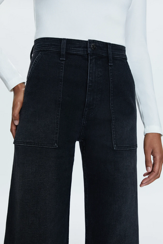 Penny Utility High Rise Wide Leg Denim - Collins