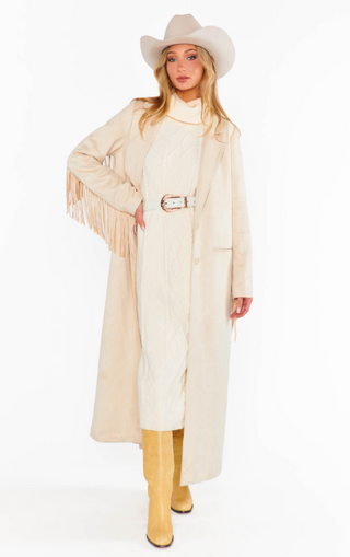 Montreal Midi Dress - Cream Cable Knit