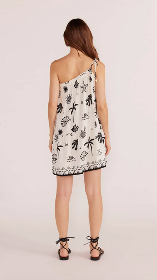 Shell One Shoulder Mini Dress