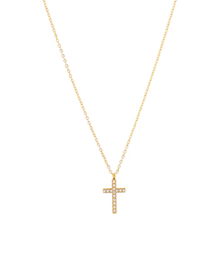 Crystal Cross Pendant Necklace