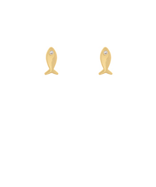 Tiny Fish Stud Earrings