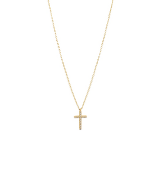 Pave Cross Pendant Necklace