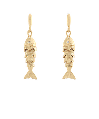 Gold Fish Earrings