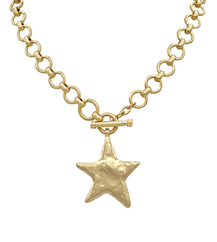 Textured Star Necklace Set
