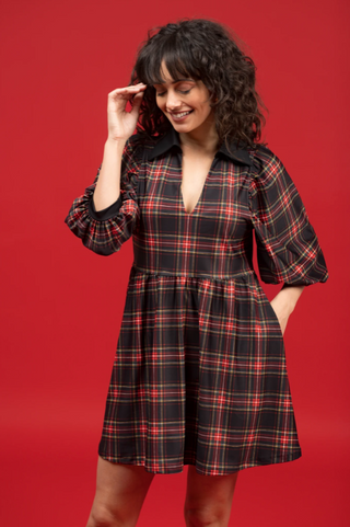 The Charlotte Dress - Yuletide Plaid