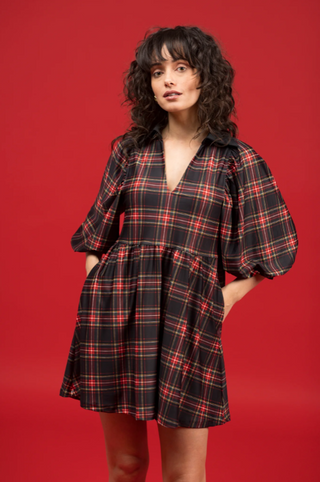 The Charlotte Dress - Yuletide Plaid