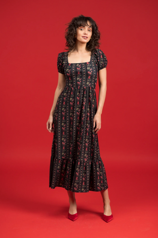 The Cornelia Dress - Onyx Garden