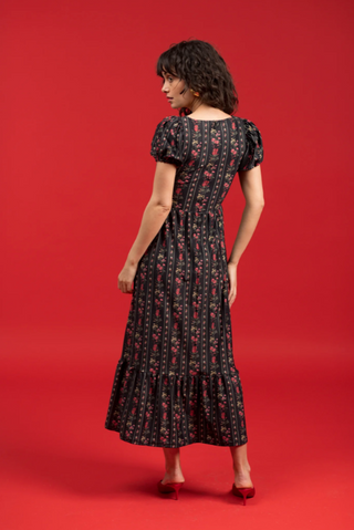 The Cornelia Dress - Onyx Garden