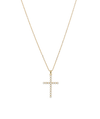 Pearl Cross Necklace