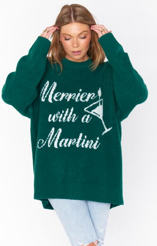 Merrier With a Martini Classic Crewneck Sweater