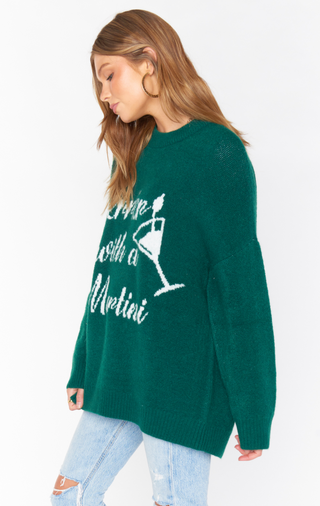 Merrier With a Martini Classic Crewneck Sweater