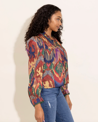 Oliver Top - Royal Ikat