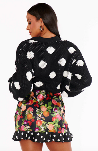 Clemmie Cardi - Polka Dot Knit