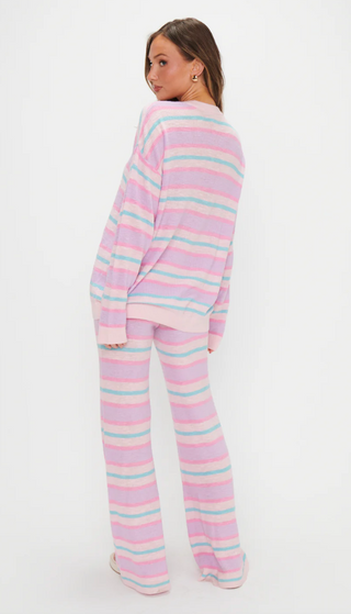 Feel Good Sweater - Cotton Candy Stripe Knit