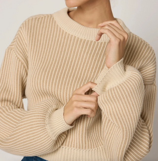 Sydney Sweater | Ivory & Oatmeal