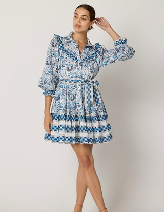 Lotte Mini Dress | Vintage Blue