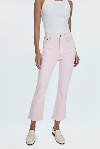 Lennon High Rise Crop Boot Jean - Blush