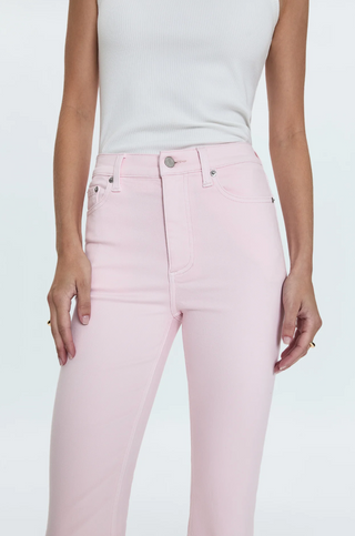 Lennon High Rise Crop Boot Jean - Blush