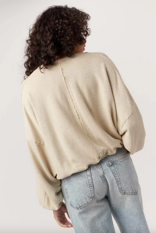 Pebbles Seamed Sweatshirt - Ceramic