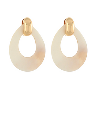 Open Oval Shell Earrings