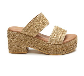 Ocean Ave Platform Sandal - Cognac