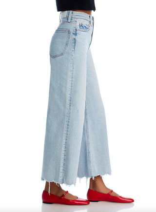 Lana Crop High Rise Ultra Wide Leg Denim - Sun-Kissed Vintage