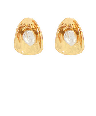 Abstract Oyster Earrings