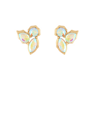 Clara Studs - White
