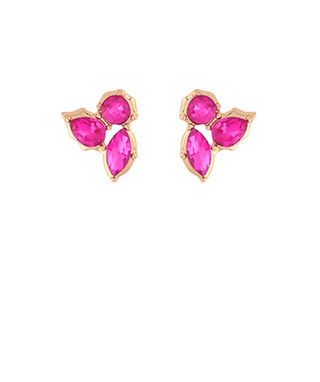 Clara Studs - Fuchsia