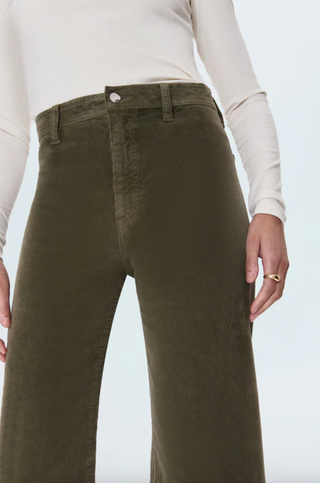 Penny Crop High Rise Wide Leg Pant - Sequoia
