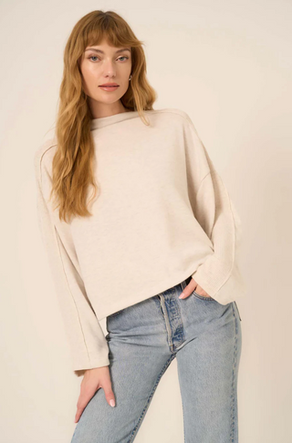 Modern Lover Cozy Funnel Neck - Oatmeal