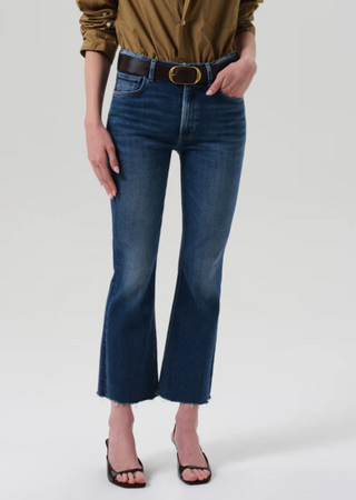 Isola Mid-Rise Cropped Boot Denim - Ambry