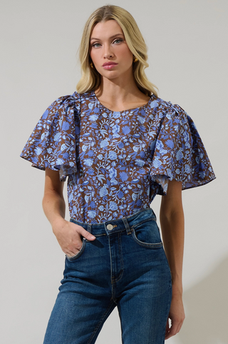Princeton Floral Puff Sleeve Top
