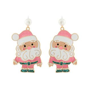 Santa Pearl Drop Earrings