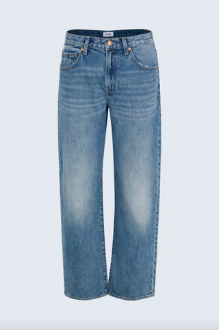 Lexi Mid Rise Bowed Straight Jean - Metropolis