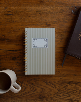 Sermon Notes Journal - Pale Stripes