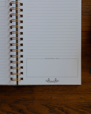 Sermon Notes Journal - Pale Stripes