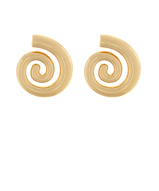Gold Swirl Earrings