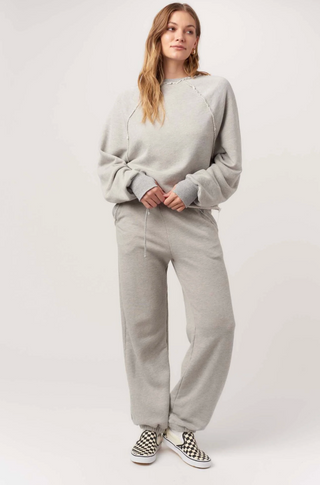 Paris Heathered Raglan Sweatshirt