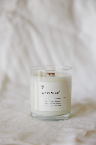 Golden Hour | Beachy Luxury Wood Wick Candle