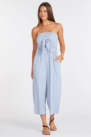 Elva Stripe Jumpsuit - Blue