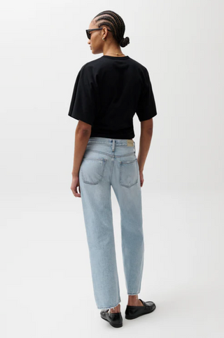 Lexi Mid Rise Bowed Straight Denim - Dolce Vita Vintage