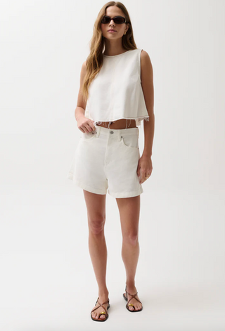 Kimora High Rise Short - Egret