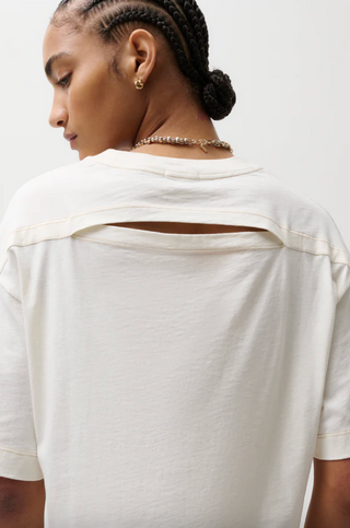 Mae Cropped Tee - Soft White