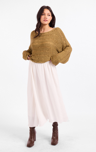 Sepia Sky Midi Skirt