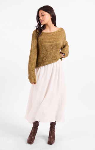 Sepia Sky Midi Skirt