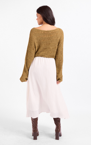 Sepia Sky Midi Skirt