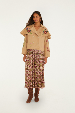 Garden Medal Midi Skirt