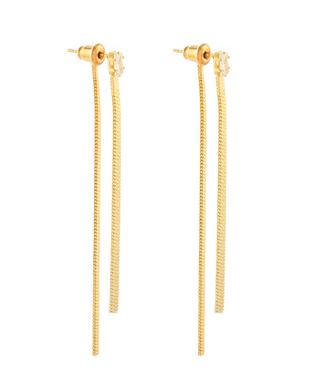 Double Chain Drop Earrings