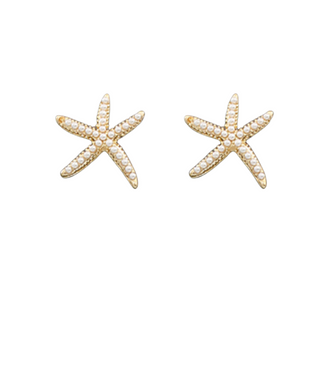 Pearl Starfish Earrings